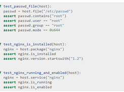 Testinfra Screenshot 1