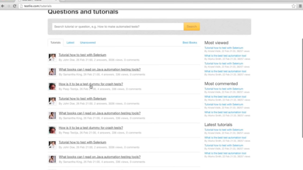 Testlio Screenshot 1