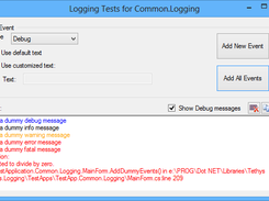 Simple RTF logging output control