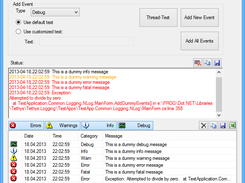 Logging output table control
