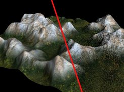 A normal map created with TexGen.
