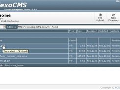 Primary display - file listings