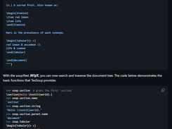 TexSoup Screenshot 1
