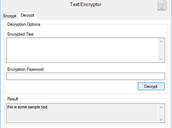 Decrypting Text Result