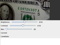 Draw a rectangle around the serial number and right-click on a number to improve contrast