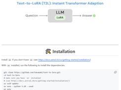 Text-to-LoRA (T2L) Screenshot 1