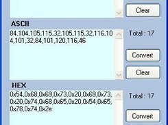 Convert Text to ASCII AND Hexa decimal