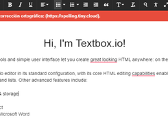 Textbox.io Screenshot 1