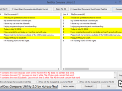 TextDoc Compare Utility GUI