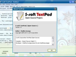 S-soft Textpad on Windows XP