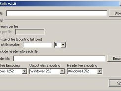 Main window of TextSplit