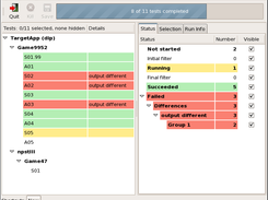 Running 11 tests locally in TextTest