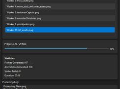 Extractor Tab: Export progress
