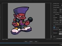 Extractor Tab: Animation Preview Window
