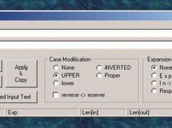 This is a screenshot of StrCase, TextWiz's predecessor.