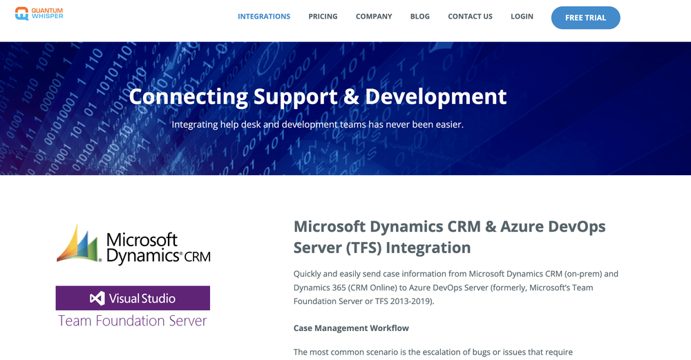 TFS Manager for Dynamics CRM Screenshot 1