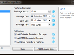 Add Recharge Data