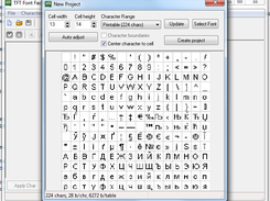 Character Map generator