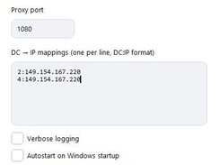 TG WS Proxy Settings