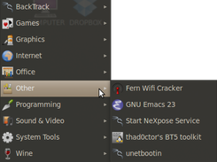 a menu icon / launcher installed to the Applications > Other menu via the Configure > Install Icon function