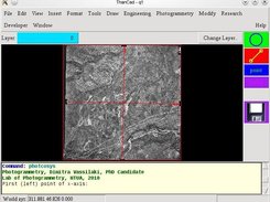 Photogrammetric measurements of aerial image