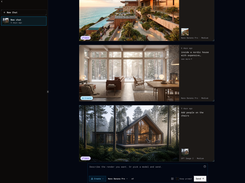 CAD Scene AI architecture renders and user interface