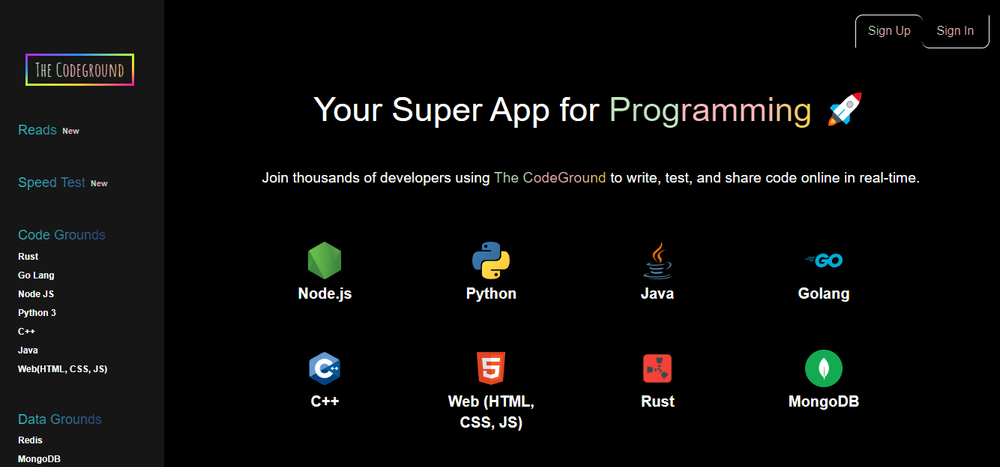 The CodeGround Screenshot 1