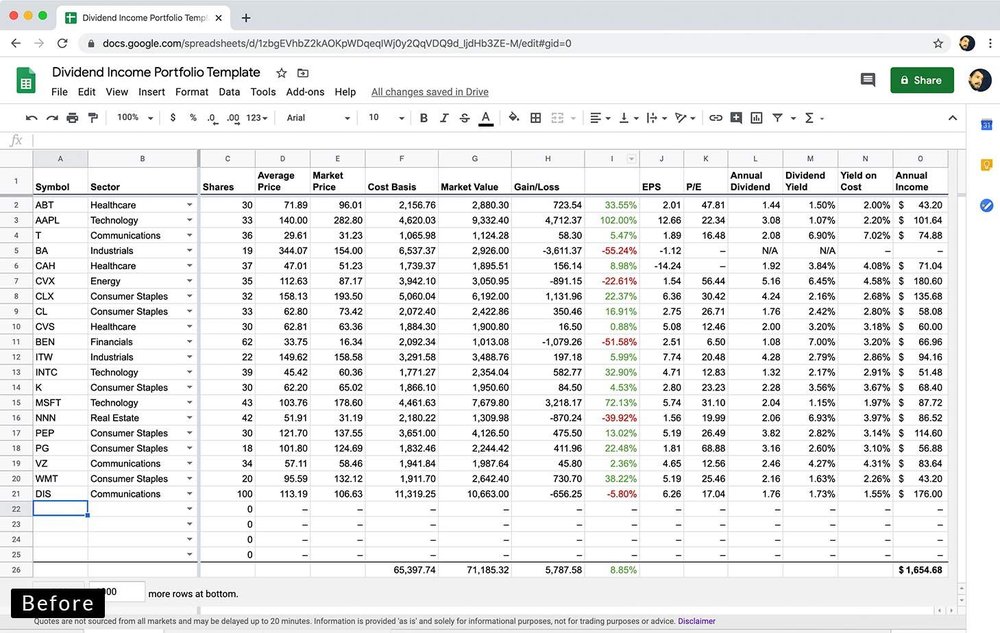 The Dividend Tracker Screenshot 1