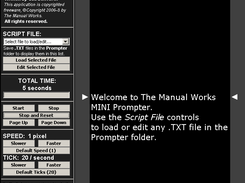 The Manual Works Prompter Screenshot 1