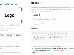 The Minimal theme Screenshot 1