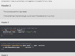 The Modernist theme Screenshot 1