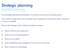 The PNR Agile Strategic Planning Platform Screenshot 1