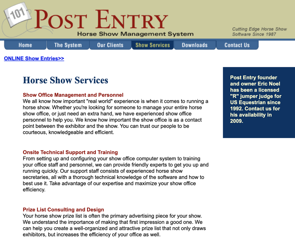 The Post Entry System Screenshot 1