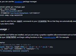 The PyPlot module for Julia Screenshot 1