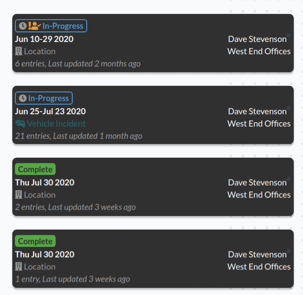 The Report Management System Screenshot 1