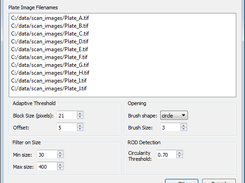 Process Plate Images Dialog