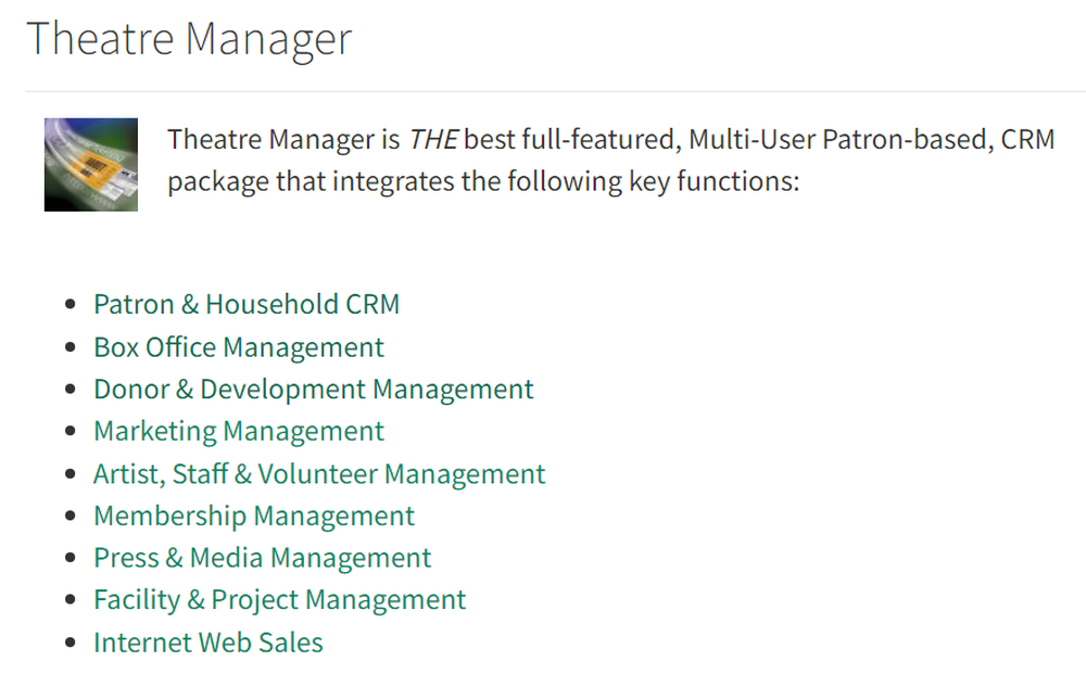 Theatre Manager Screenshot 1