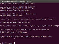 Screenshot of "linstall.sh" being tested on the maintainer's already-installed Ubuntu system