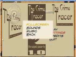 Settings Menu Screen.