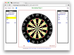 The Darts Game Board