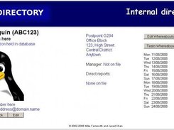 Specimen directory page