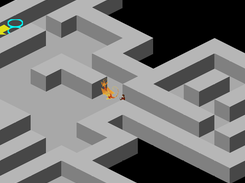 a maze in a level