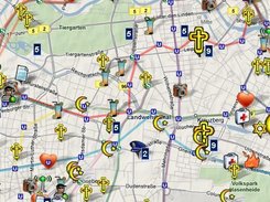 Markers on the map