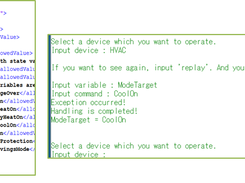 The result of running framework