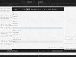 Changing the color scheme via the Options window