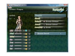 A screenshot of the equip menu.