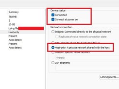 hostonly network