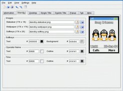 The Main window showing a sample K700i theme