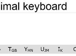 Minimum Keyboard