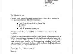Generating Thank You Letters